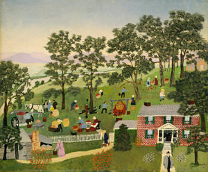 Grandma Moses, "Apple Butter Making"