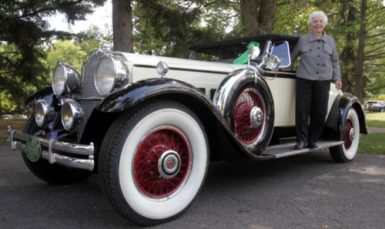 Margaret Dunning and her 1930 Packard