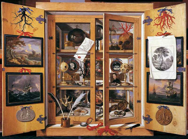 Domenico Remps, A Cabinet of Curiosity (1675)