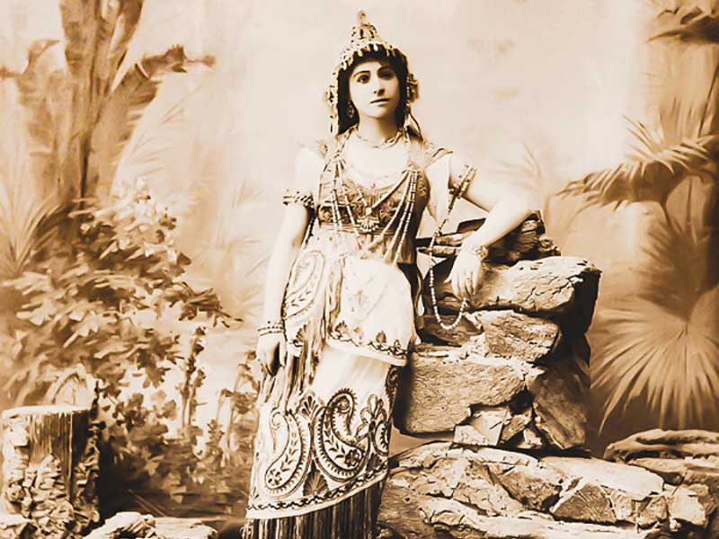 Alexandra David-Néel in opera costume, c. 1900