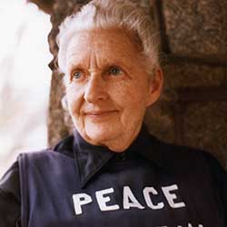 Peace Pilgrim began her lifelong walk for nonviolence at age 45